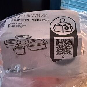 2 CrystalWave Microwave Containers